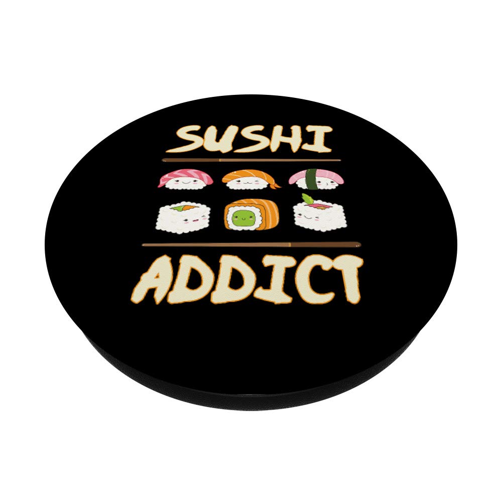 Funny Sushi Chef Itamae Gift - Swappable PopSockets PopGrip for iPhone, Samsung & Tablets - Perfect for Anime Fans, Japanese Food Lovers & Phone Accessories Gifts
