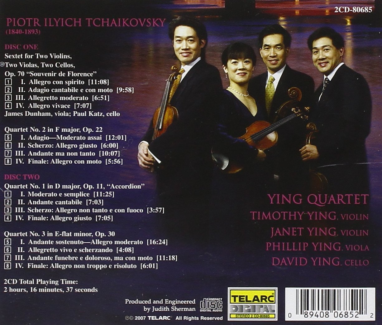 Tchaikovsky Souvenir De Florence & 3 String Quartets - Classical Music CD for Relaxation, Study & Dinner Parties