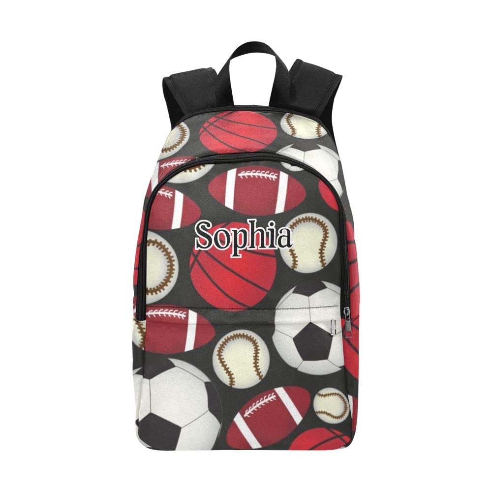Custom Personalized Sport Ball Backpack with Name - Durable Travel Gym Bag for Men & Women - Perfect for Basketball, Soccer, Volleyball Practice & Gym Workouts