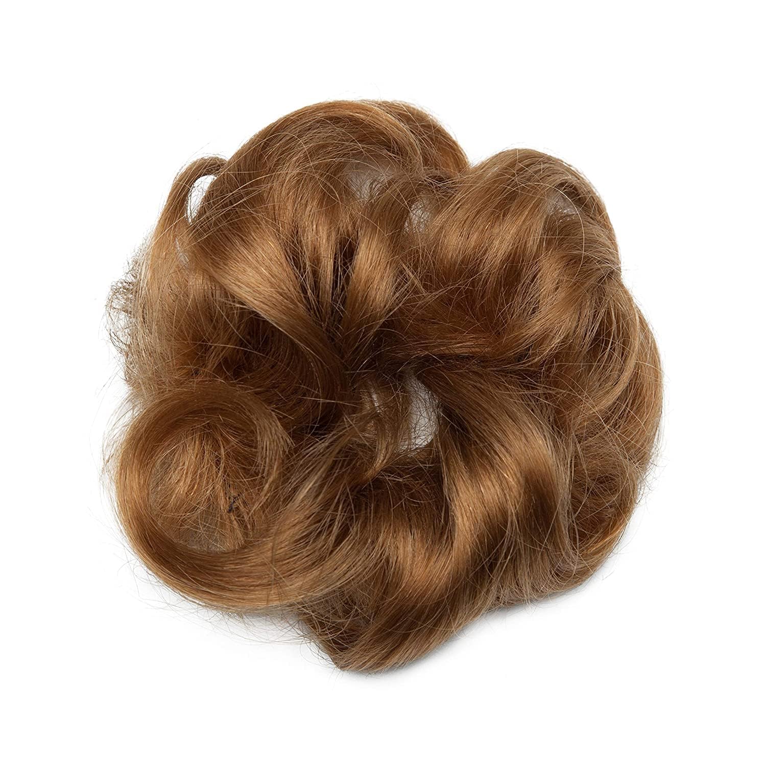 Deluxe Messy Hair Bun Extension - 1 Piece Light Brown Clip-in Hairpiece for Instant Updo & Volume | Perfect for Parties, Weddings & Everyday Styling