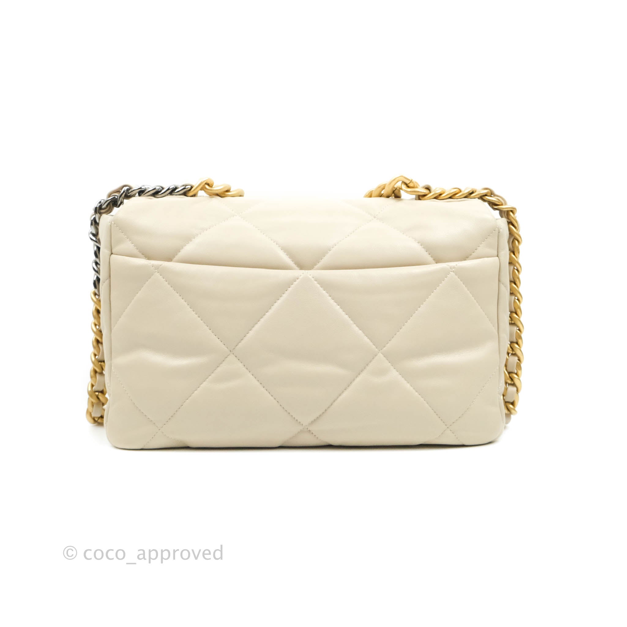 Chanel 19 Medium Flap Bag in Beige with Mixed Hardware - Luxury Designer Handbag for Women, Perfect for Work, Evening & Special Occasions