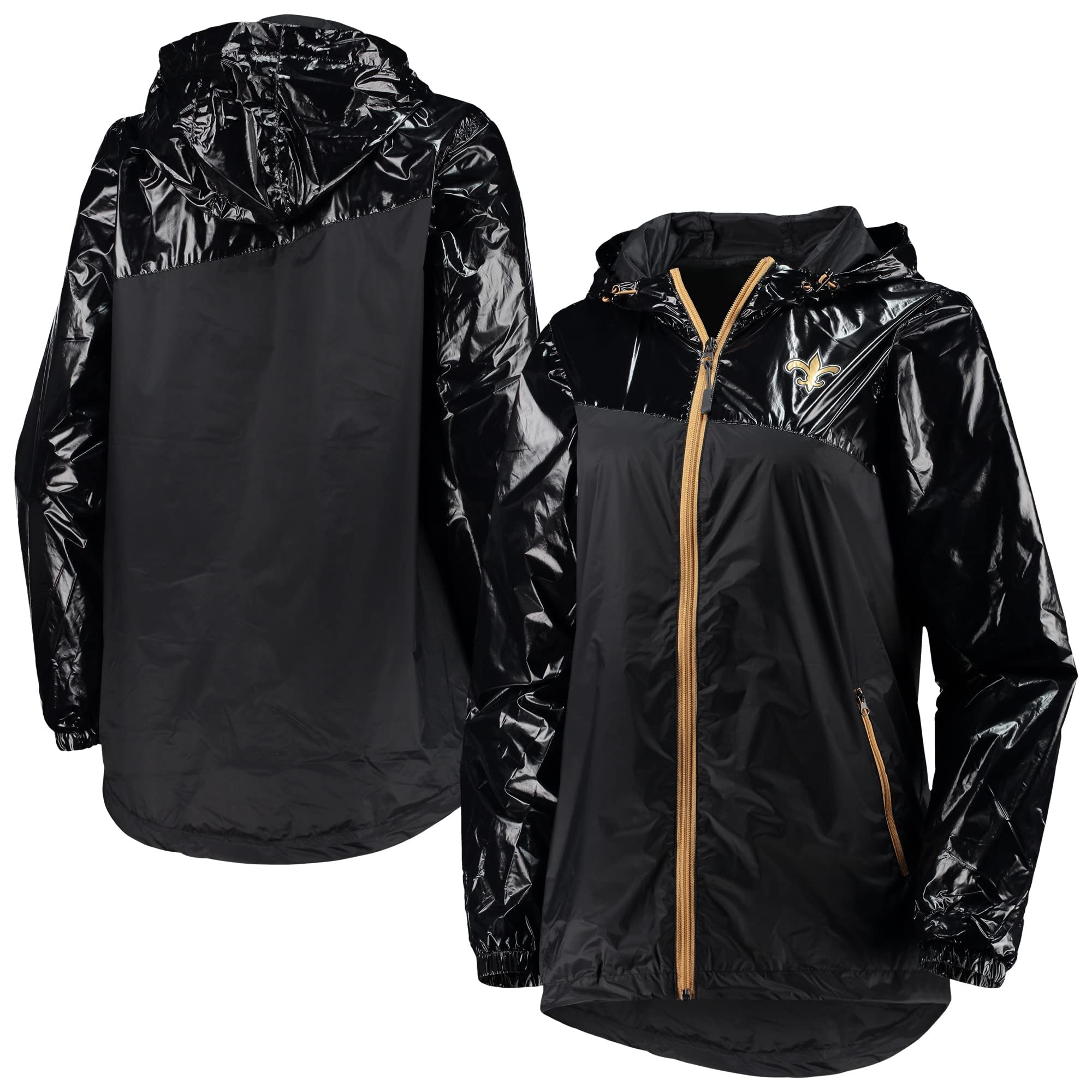 G-III Sports Women's NFL Double-Coverage Full-Zip Hooded Jacket - Cozy Fleece Pullover for Football Games, Tailgating & Casual Wear
