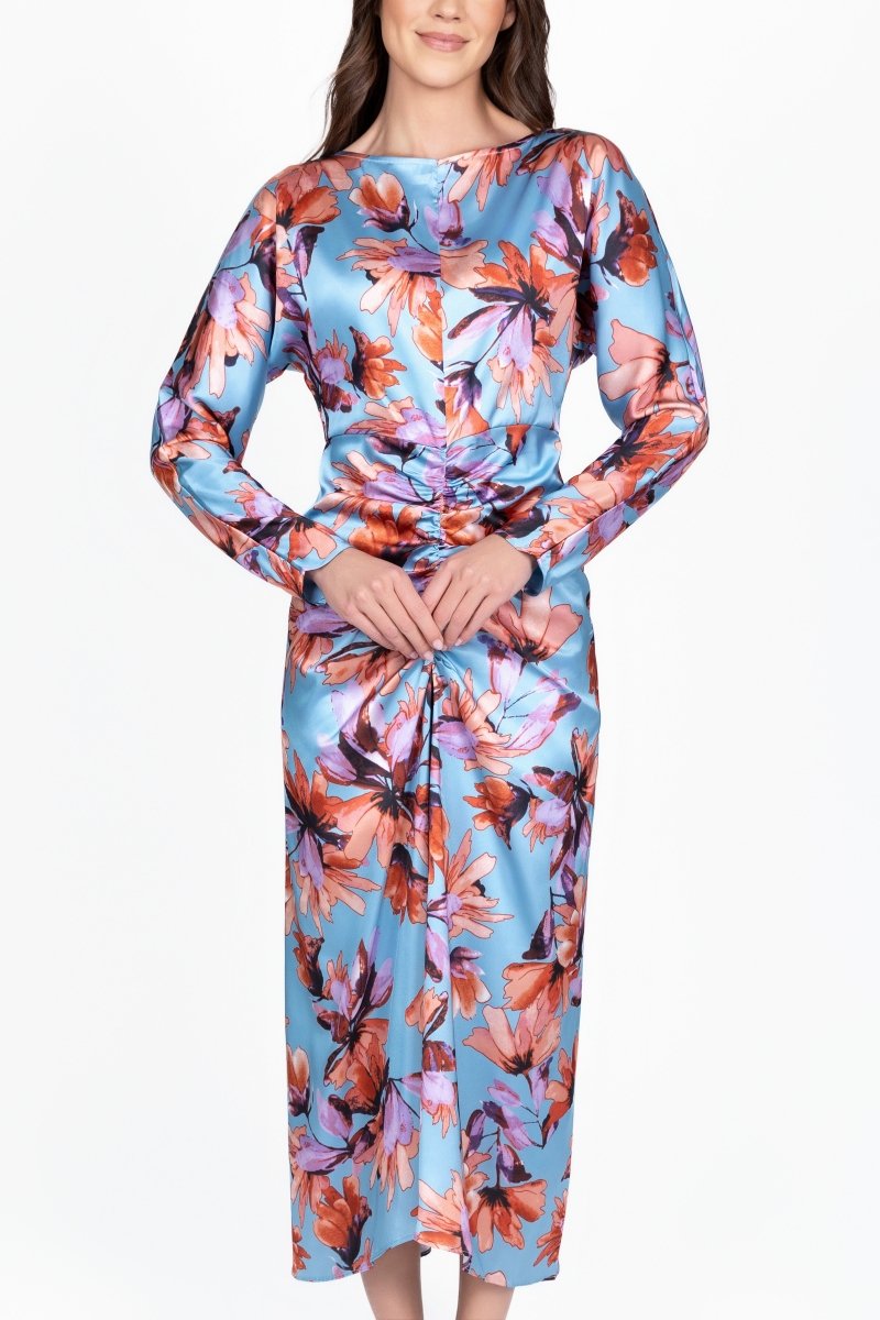 SYDNEY DRESS (MINT FLOWER) - Women's Floral Summer Dress for Casual Wear, Beach Vacation & Outdoor Parties