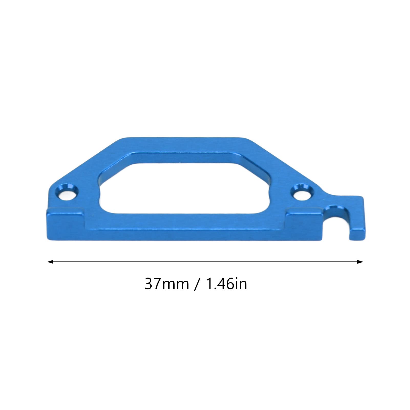 Dilwe RC Car Servo Mount - Heavy Duty Metal Servo Bracket Upgrade for Traxxas Latrax Teton 1/18 Scale RC Crawler Cars (Blue) - Perfect for Off-Road Racing, Rock Crawling and RC Car Upgrades