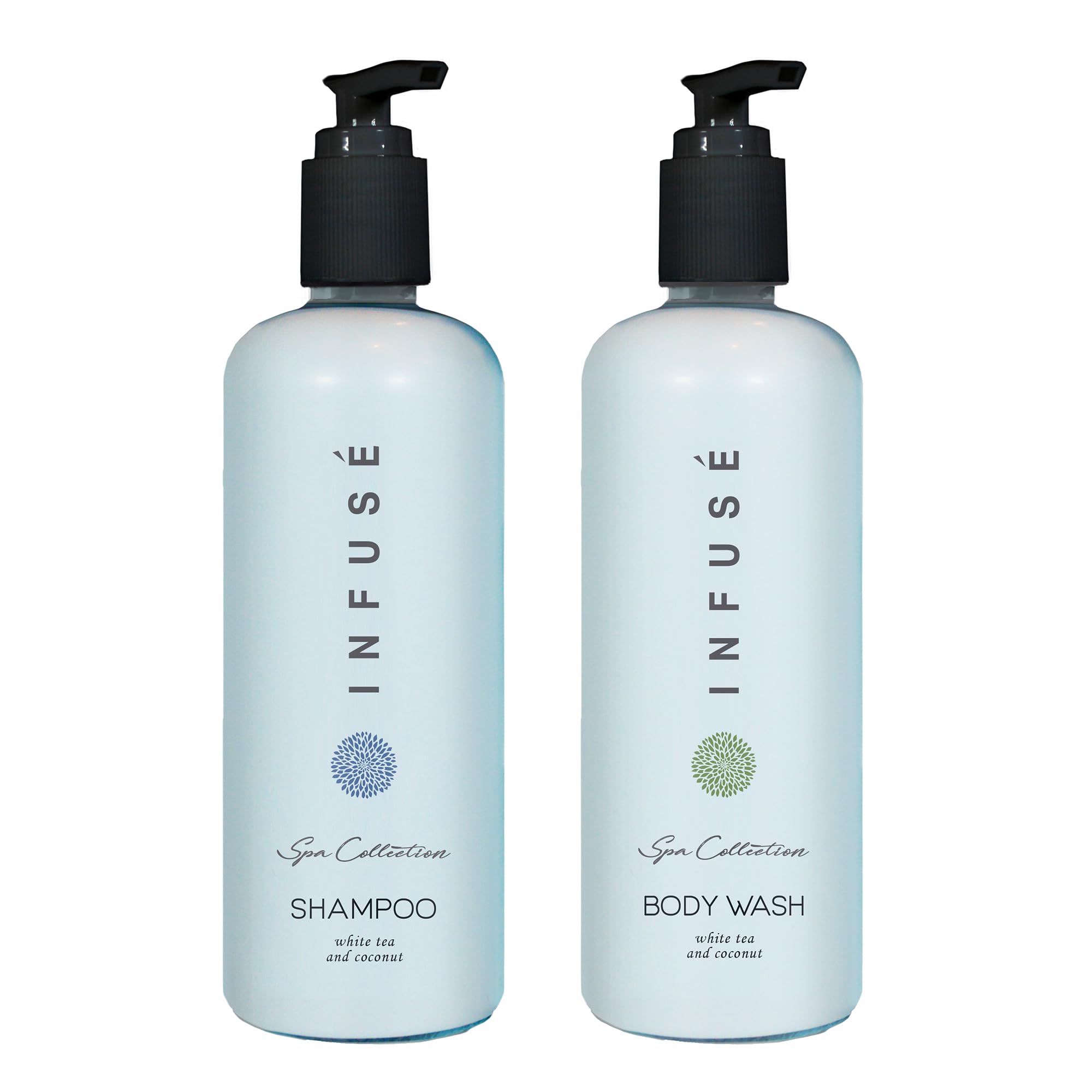 Terra Pure Infuse White Tea & Coconut Shampoo & Body Wash - 400ml | Sulfate-Free, Hydrating & Gentle for All Hair Types | Perfect for Daily Use, Travel & Gym