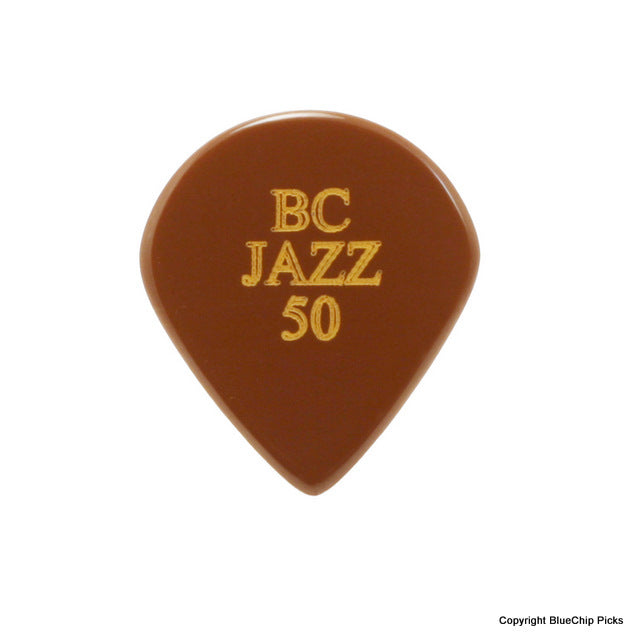 BlueChip Jazz50 Guitar Picks - Premium Thick Guitar Picks for Jazz, Blues & Rock - Durable Plectrums for Electric & Acoustic Guitars - Perfect for Professional Musicians & Beginners