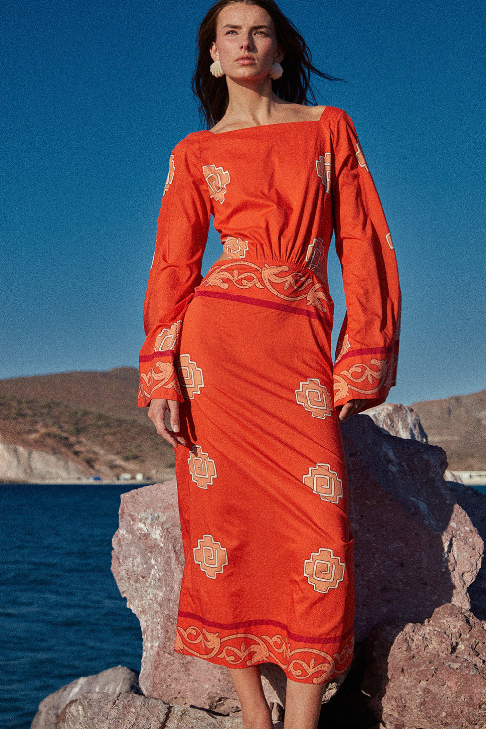 Underwater Sanctuary Dress - Elegant Flowy Maxi Dress for Women | Perfect for Beach Vacations, Summer Parties & Boho Fashion