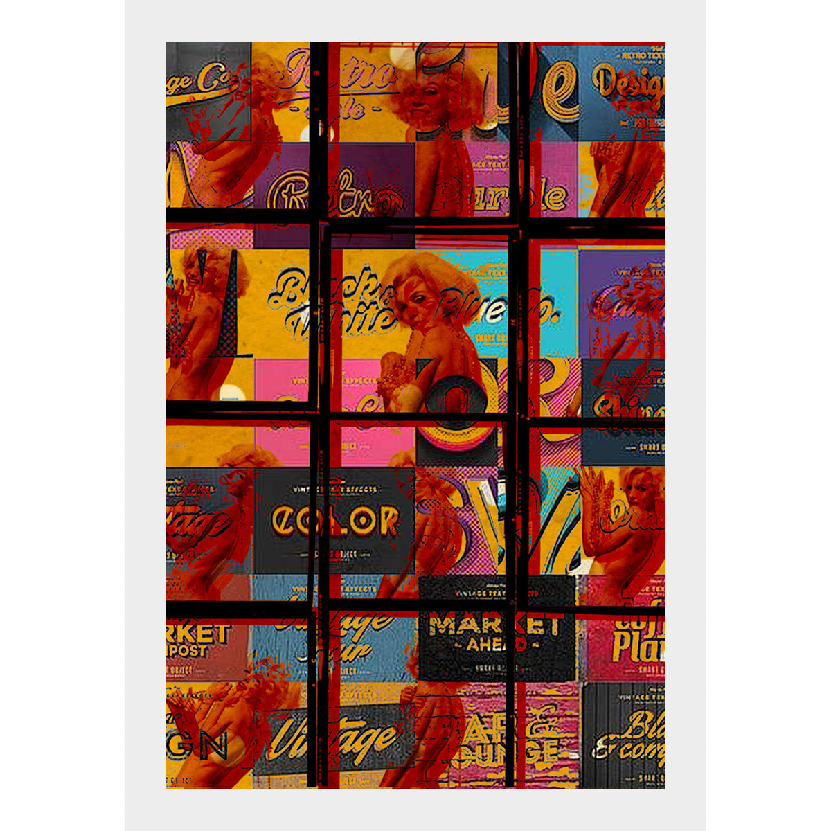 Marilyn & Marilyn Fine Art Digital Print - High-Quality Wall Decor for Living Room, Bedroom & Office