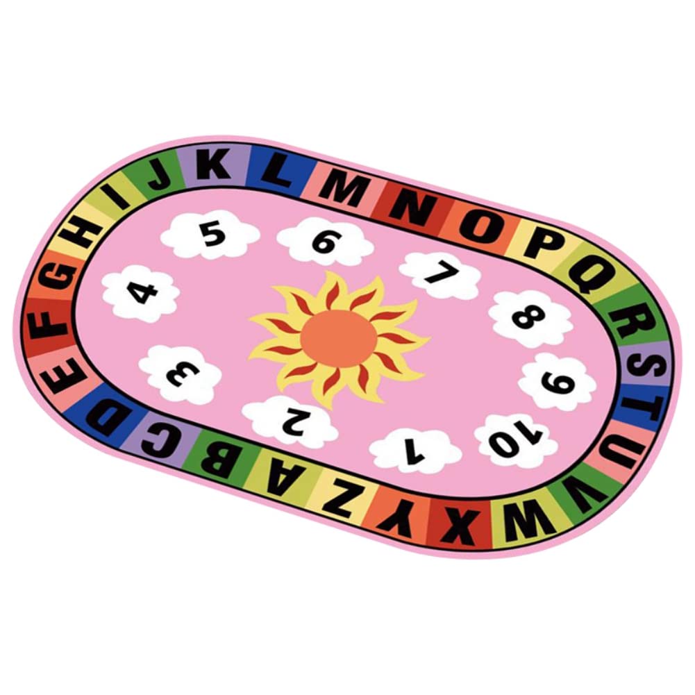 ABC Non-Slip Educational Area Rug for Toddlers - Alphabet & Handwriting Learning Carpet for Kids Room, Classroom or Playroom - Perfect for Early Childhood Education & Interactive Home Learning Activities
