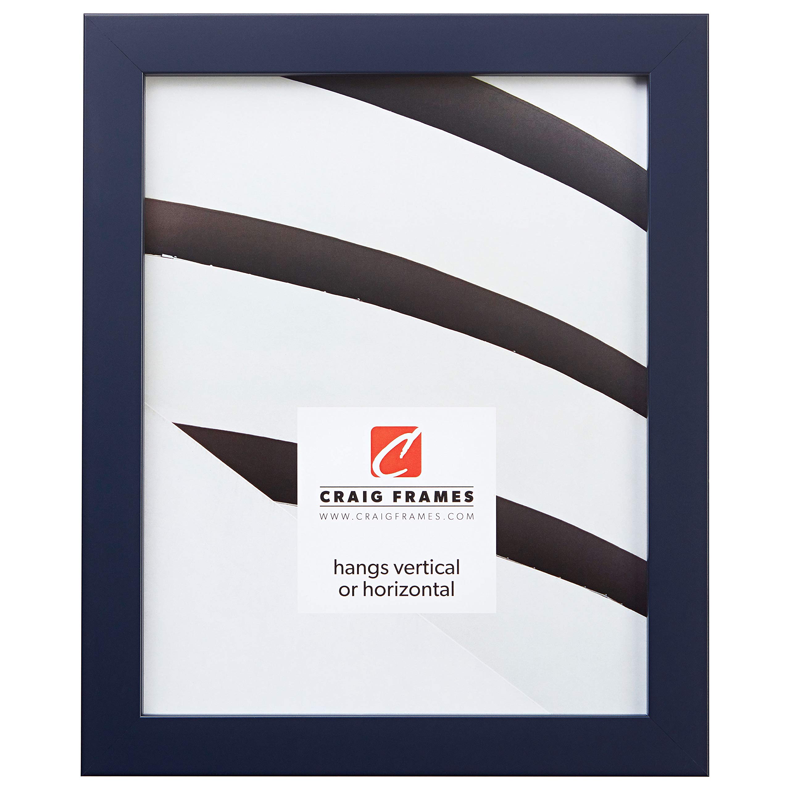 Modern Navy Blue Picture Frame 12x18 Inch - Perfect for Wall Decor & Photos