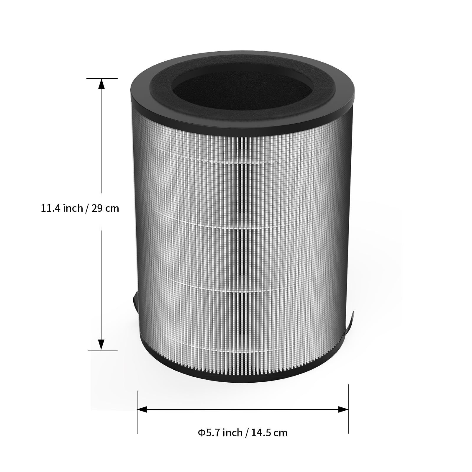 Jafanda JF100 3-in-1 True HEPA Air Purifier Replacement Filter with High-Efficiency Activated Carbon - 1 Pack | for Home, Office & Bedroom Air Purification
