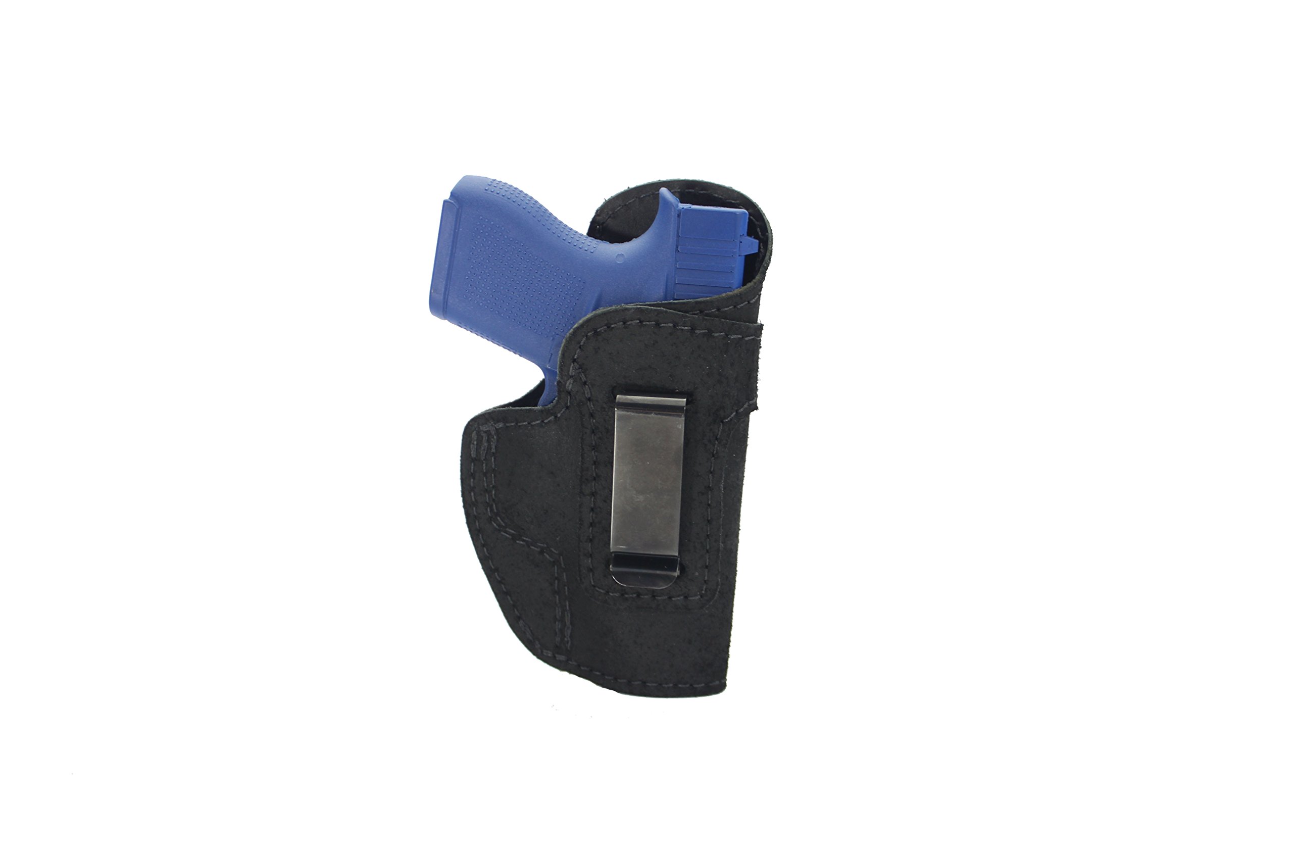 Daltech Force® Universal ComfortWeight™ IWB Leather Gun Holster with Sweat Guard - Concealed Carry (CCW) Inside Waistband Holster - Made in USA | Perfect for Everyday Wear, Tactical Use & Personal Protection