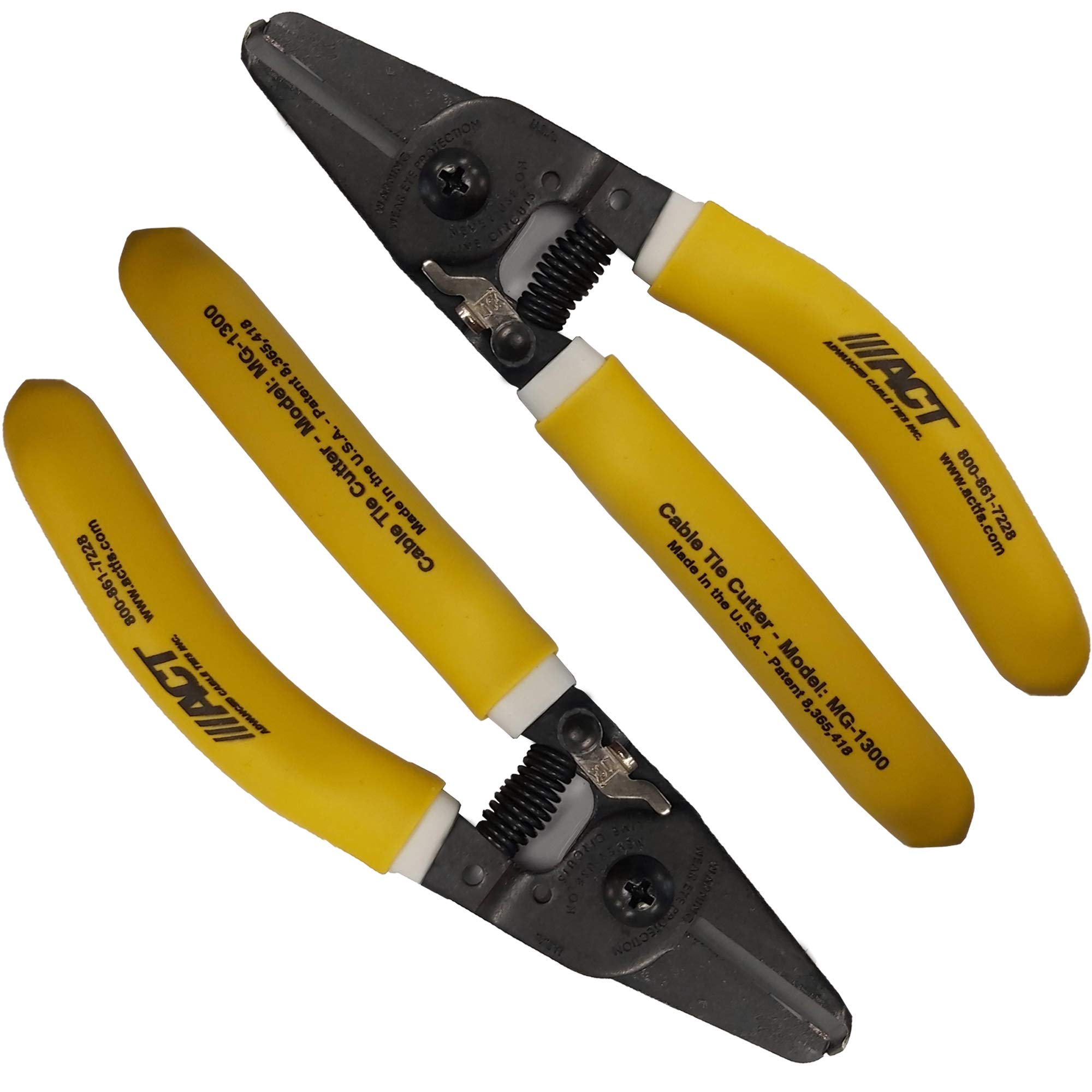 ACT Cable Tie Removal Tool - Pack of 2 | Reusable Zip Tie Cutter for Electrical, Automotive & DIY Projects | Heavy Duty Nylon Strap Fastener Remover