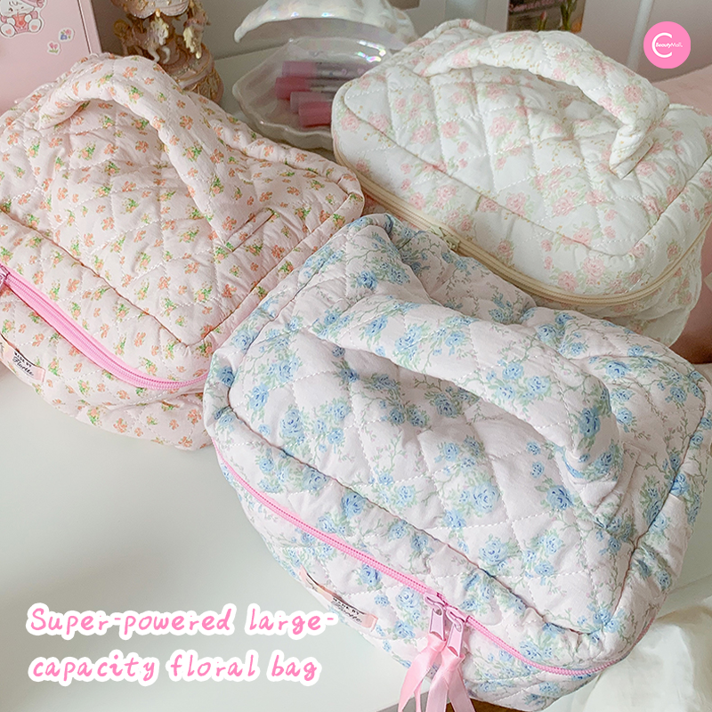 FLORTTE Large Capacity Makeup Bag - Waterproof Cosmetic Organizer for Travel, Gym & Daily Use | Narcissist Series Beauty Case