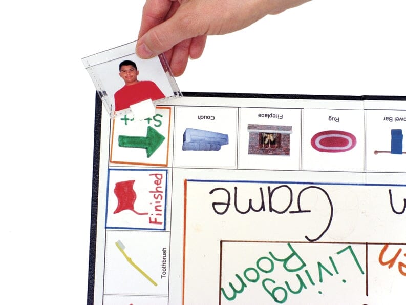 Create A Game: Framed Game Board with Clear Pocket Pawns - Perfect for Family Game Nights, Classroom Activities & Party Entertainment