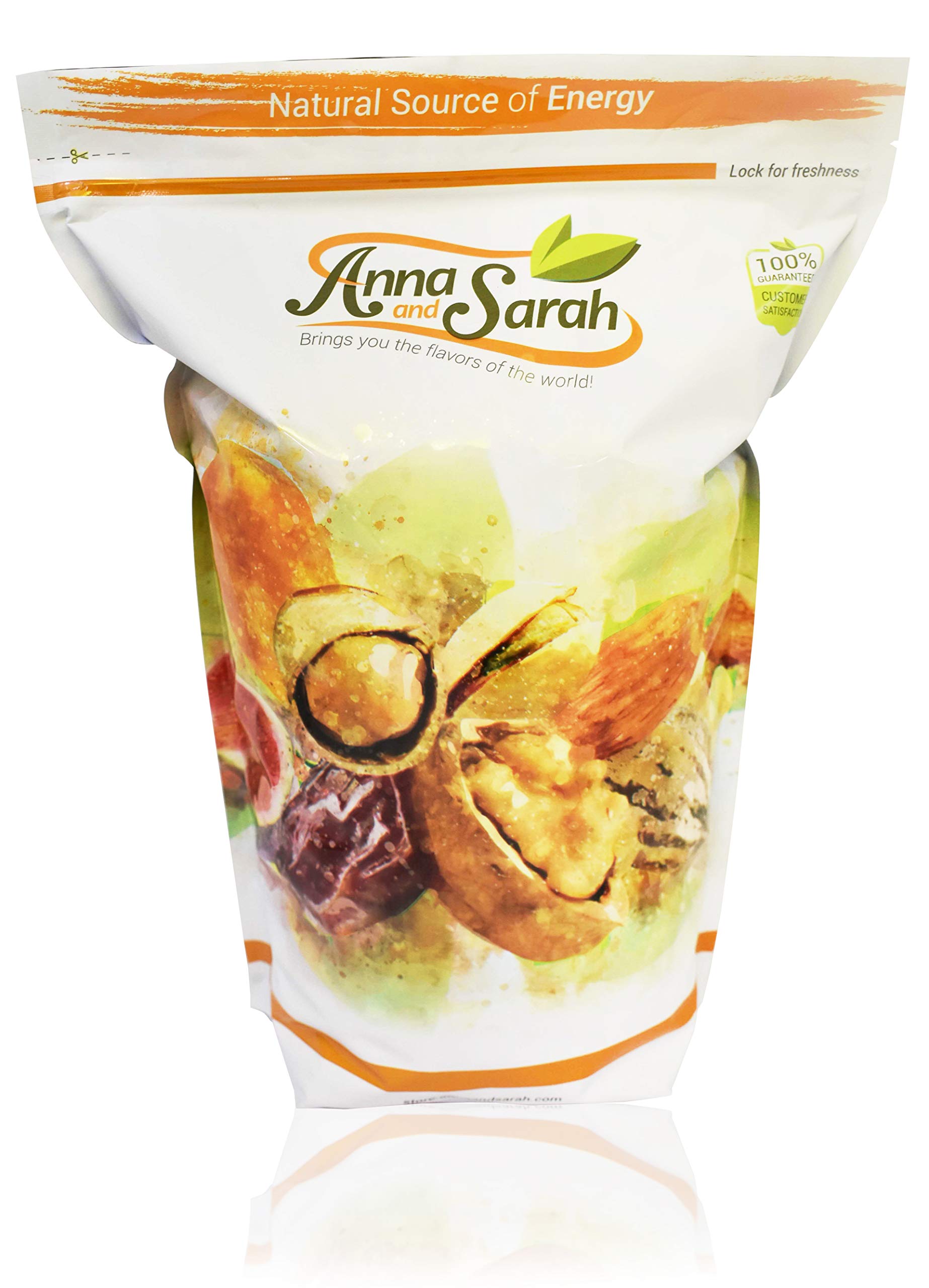 Anna and Sarah Raw Natural Whole Jumbo California Almonds in Shell - 4 Lbs Resealable Bag | Healthy Snack, Baking Ingredient & Gift Idea