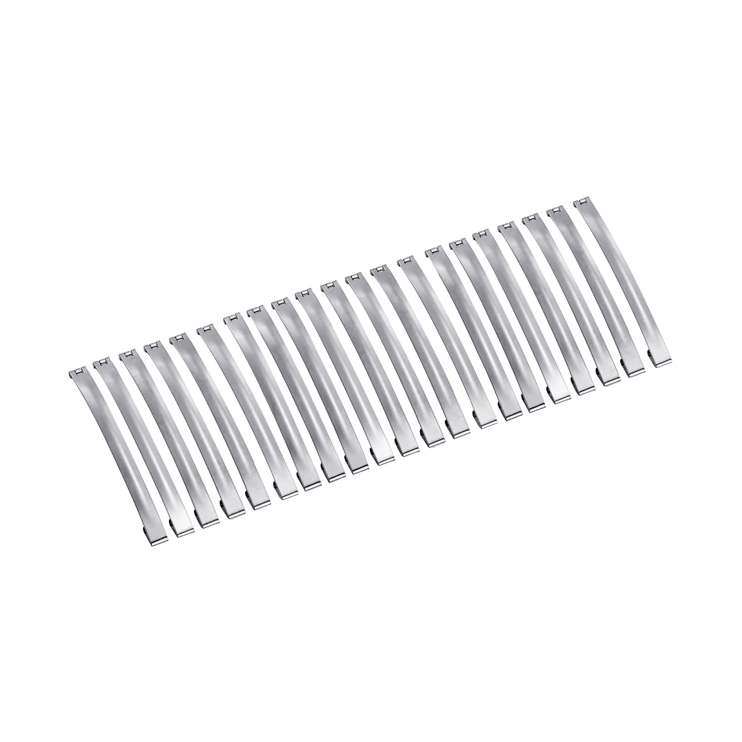 UJOY 20 Pack Silver Metal French Barrette Hair Clips - 3.5 Inch Single Prong Pins for Women & Girls (90mm) - Perfect for DIY Crafts, Bridal Hairstyles & Everyday Hair Accessories
