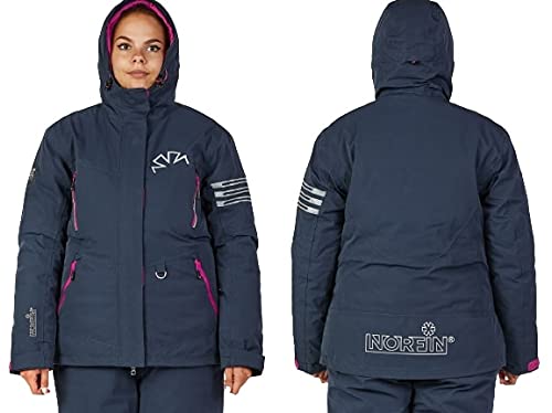 Norfin Women's NORDIC FLT Parka - Waterproof Insulated Winter Jacket with Hood | Windproof & Breathable Fishing Coat | Perfect for Ice Fishing, Hunting & Outdoor Adventures