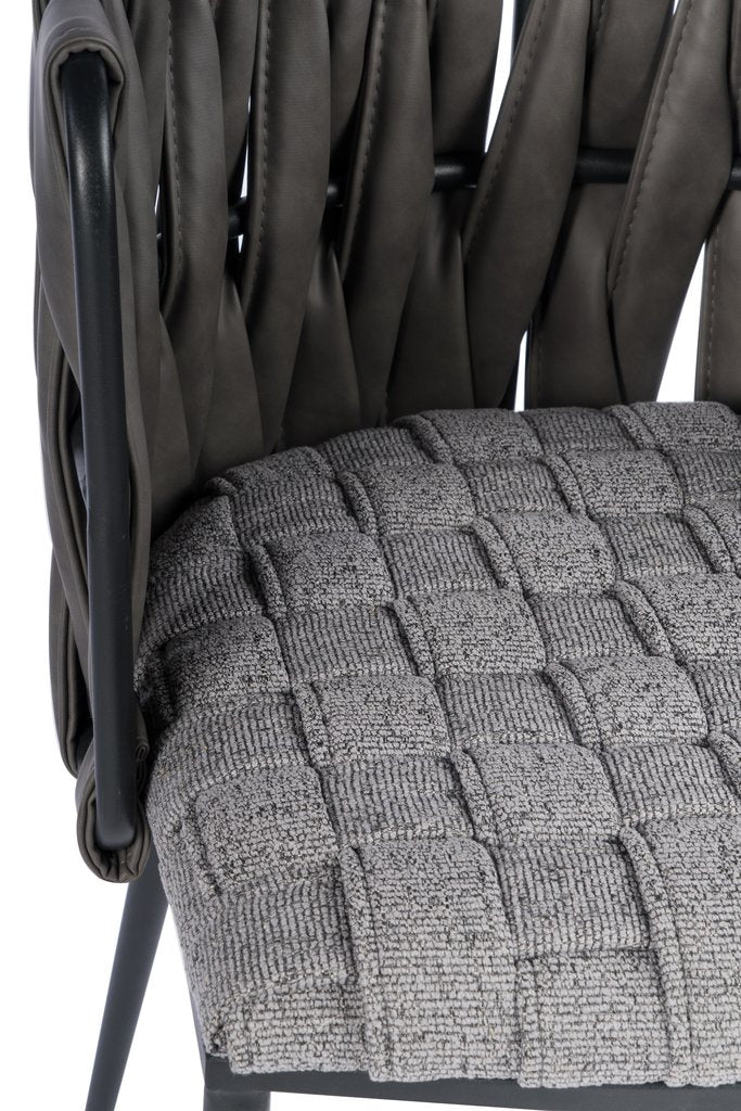 Elegant Gray Black Waterfall Dining Set for 8 - Perfect for Family Gatherings & Dinner Parties