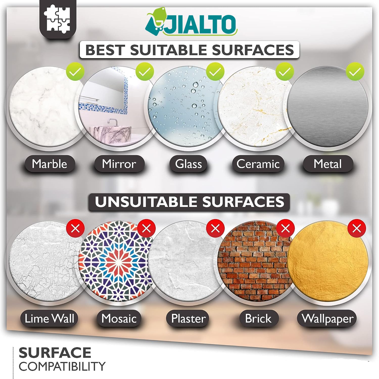 JIALTO Wall Mounted Soap Holder with Drain Tray - No Drill Adhesive Bathroom Organizer for Shower & Sink (Holds 5kg) - Perfect for Small Spaces, Apartments & RVs
