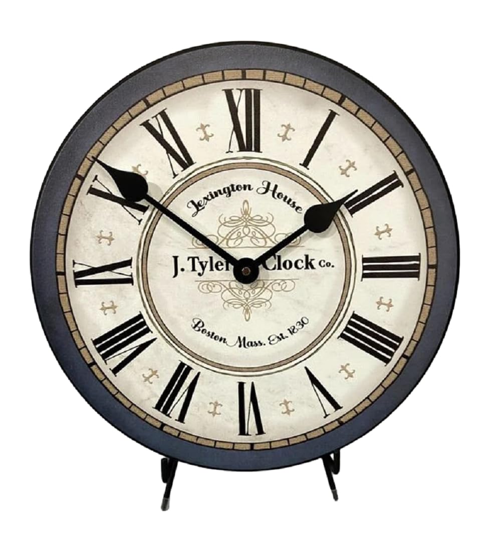 Vermont Blue Silent Wall Clock - Non-Ticking Quartz Mechanism, Durable Handcrafted Wooden Clock for Bedroom & Office Decor - Large 36 Inch Wall Clock Made in USA (Perfect for Living Room, Kitchen, or Workspace)