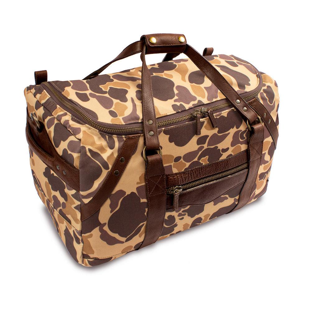 Durable Waxed Canvas Medium Duffle Bag for Travel & Gym | Water-Resistant Carry-On Luggage for Men & Women | Perfect for Weekend Trips, Workouts & Outdoor Adventures