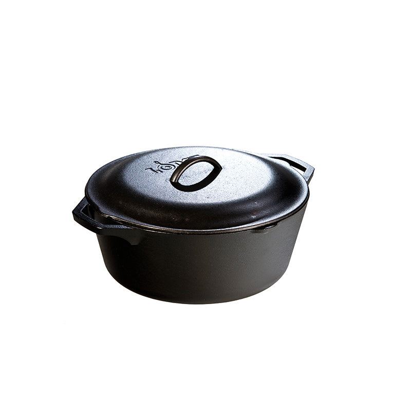 7Qt Enameled Cast Iron Dutch Oven - Heavy Duty Cookware for Braising, Roasting & Baking - Perfect for Soups, Stews, Bread & Camping Meals