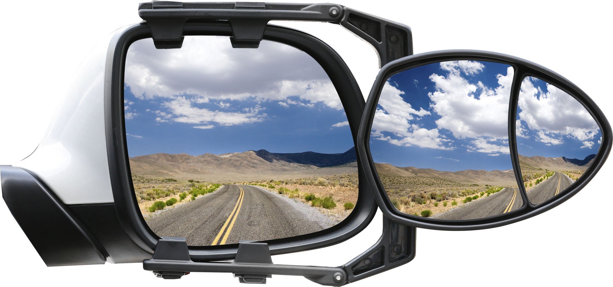 Brunner FRA136808 OROS ANG Caravan Mirror with Integrated Dead Window Mirror - Wide Angle View for Safer Driving & Blind Spot Coverage - Perfect for RVs, Trailers, and Campers