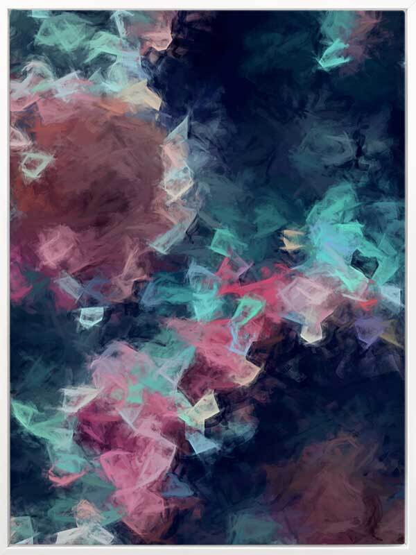 Diamond Storm Canvas Art Print - Modern Abstract Wall Decor for Living Room, Bedroom & Office - High-Quality Framed Artwork for Home & Office Decor