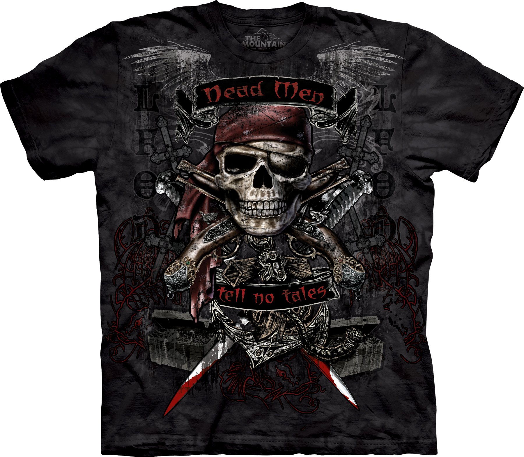 Dead Men Tell No Tales Men's Graphic T-Shirt | Vintage Pirate Design for Casual Wear & Outdoor Adventures