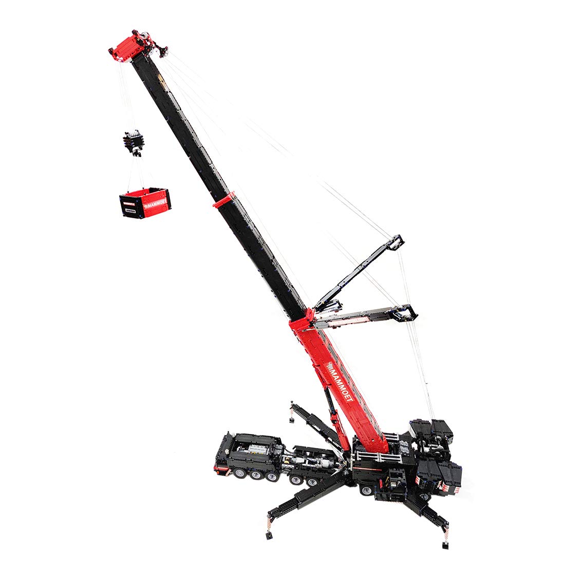 Bybo Remote Control Construction Crane Toy - Technic Building Blocks for Liebherr LTM1750-9.1 Model - 12 Motorized RC Truck Crane - Lego Compatible Engineering Toy for Kids & Adults - Perfect for STEM Learning, Construction Play and Collector Displays