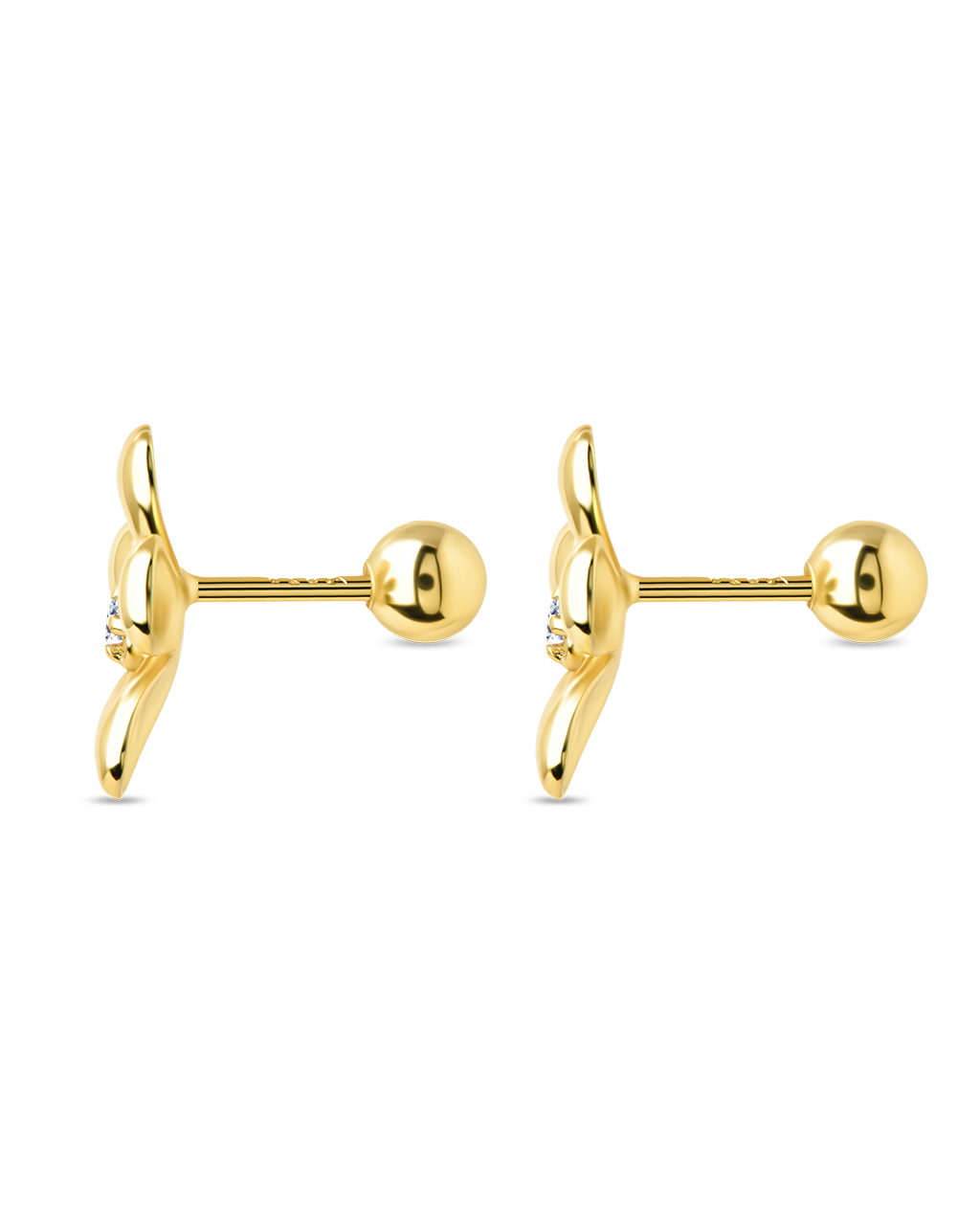 Jocelyn CZ Micro Flower Stud Earrings for Women - Sparkling Cubic Zirconia Floral Earrings for Daily Wear, Gift Giving & Special Occasions