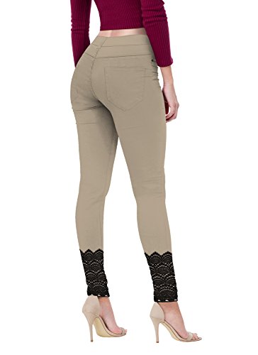 Lace-khaki