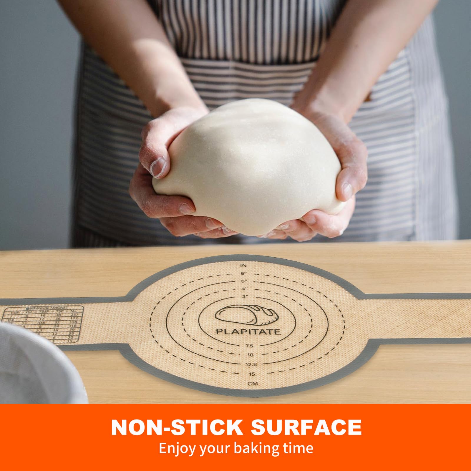 Non-Stick Silicone Bread Sling for Dutch Oven - 2 Pack Reusable Baking Mat with Long Handles, Easy Clean & Transfer Sourdough Bread - Perfect for Artisan Bread Baking, Homemade Loaves & Oven to Table Serving