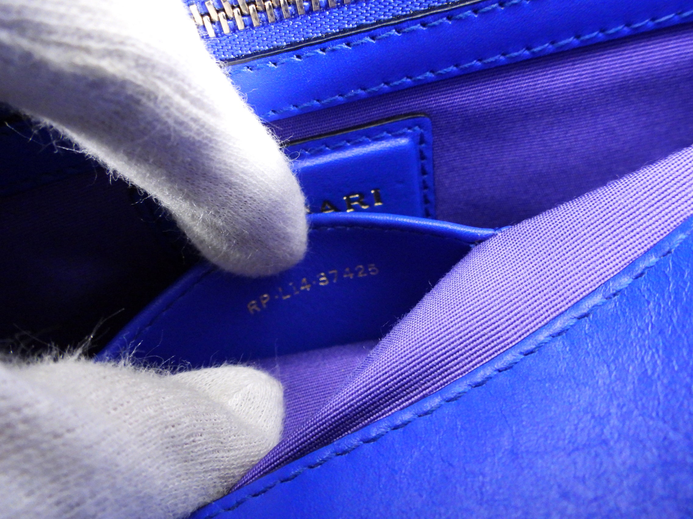 Bvlgari Serpenti Forever Flap Bag in Cobalt Blue Leather - Luxury Designer Handbag for Women, Perfect for Evening Events & Special Occasions
