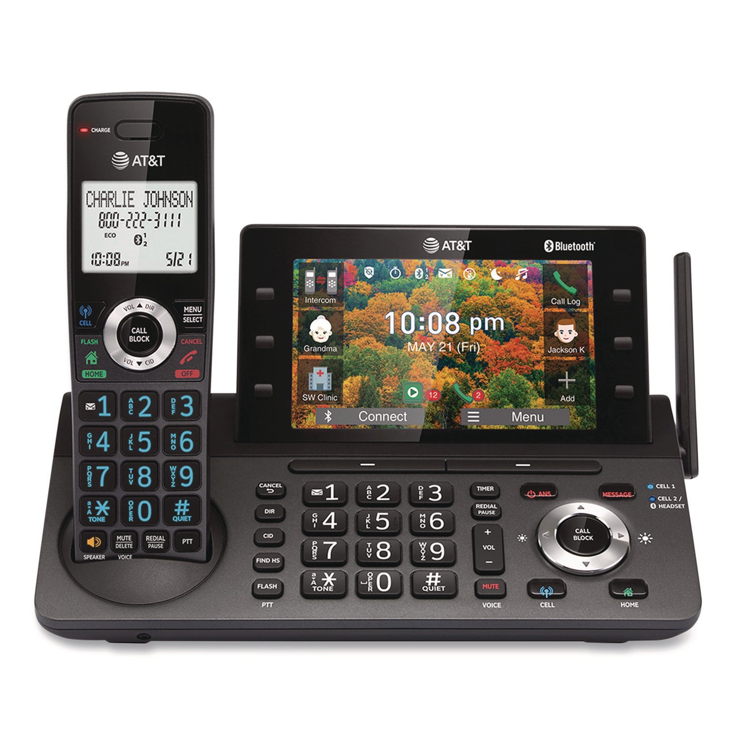 AT&T DLP73390 3-Handset Expandable Cordless Phone with Caller ID, Call Waiting & Speakerphone - Ideal for Home, Office & Small Business Use