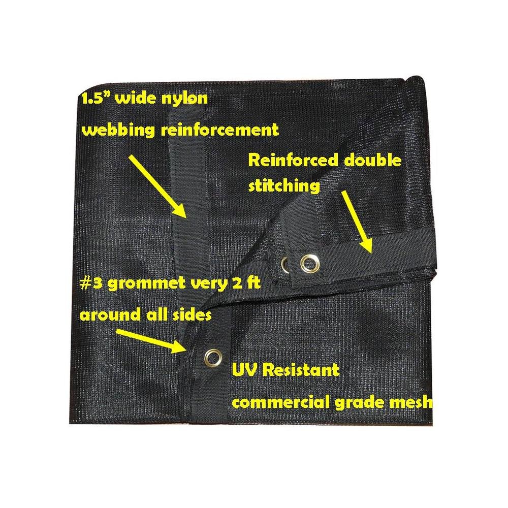 Durable Heavy-Duty Shade Mesh Tarp - UV Resistant, Waterproof & Reinforced Edges - Perfect for Outdoor Camping, Construction Sites, and Garden Protection