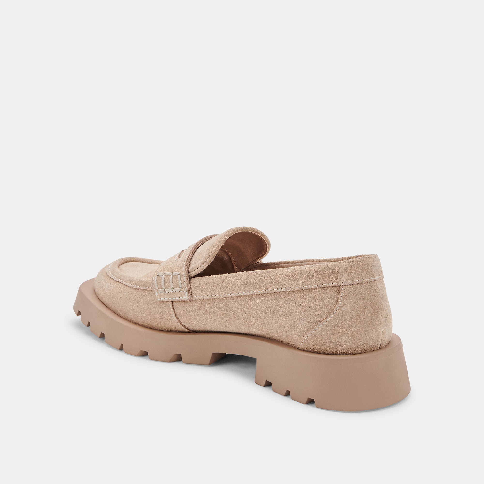 ELIAS WIDE FLATS DUNE SUEDE - Comfortable Women's Loafers for Work & Casual Wear | Slip-On Shoes for Office, Travel & Everyday Outfits