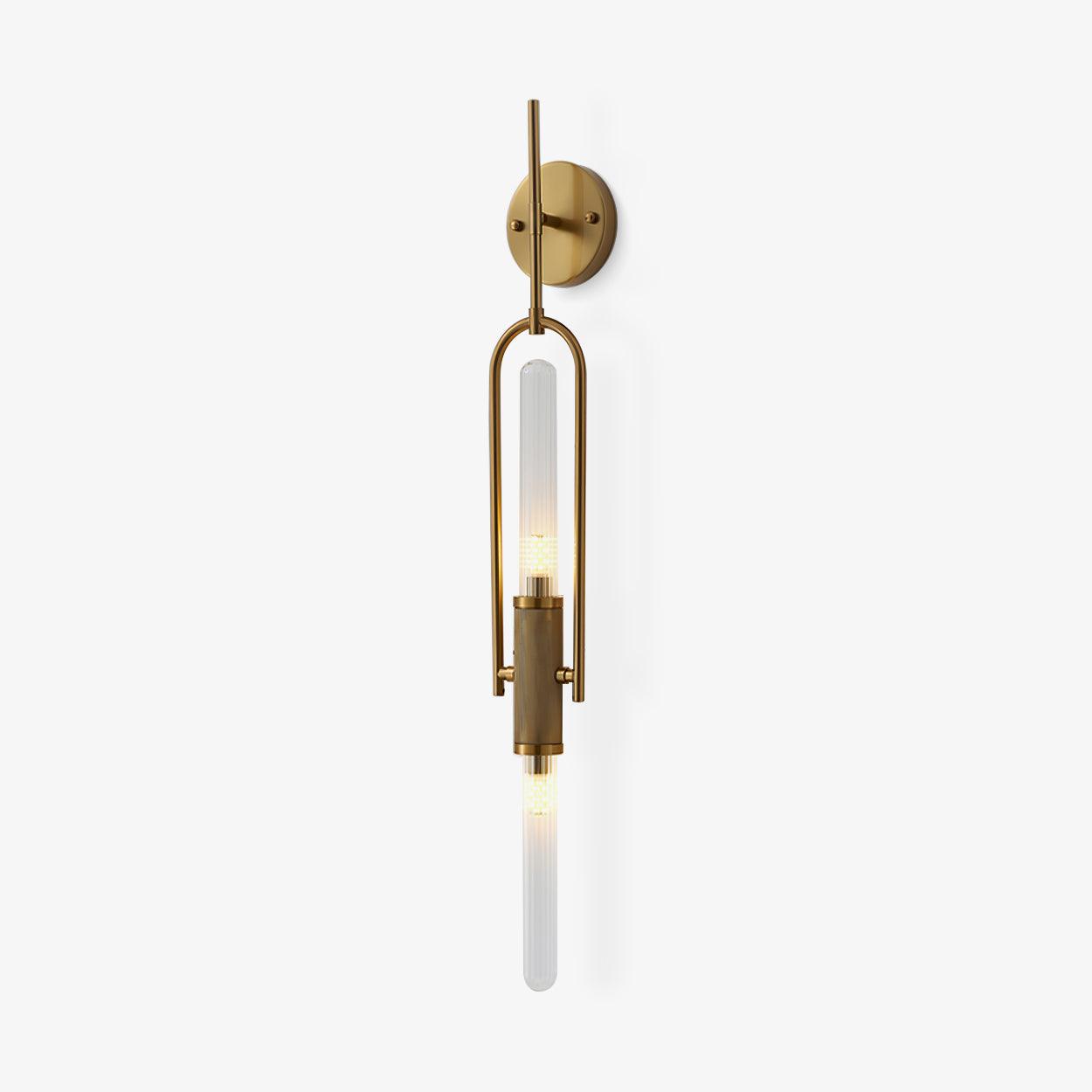 Modern Long Arc Glass Wall Lamp - Sleek Minimalist Design for Living Room, Bedroom, or Hallway Lighting - Perfect for Ambient and Accent Illumination