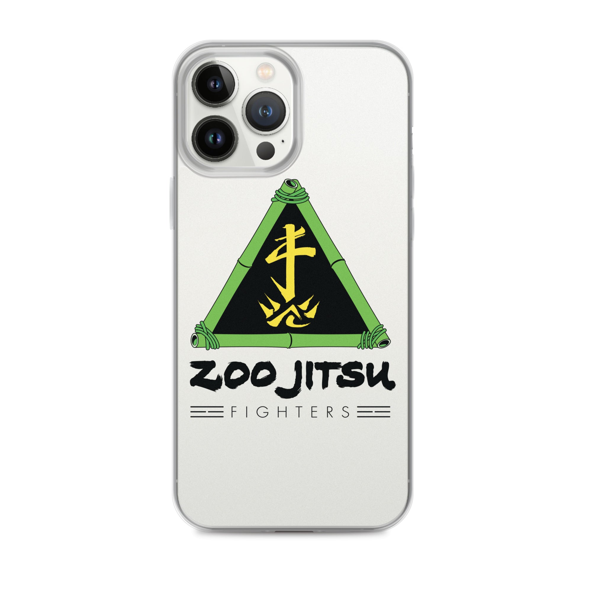 Zoo Jitsu Fighters Logo Clear Protective Case for iPhone 14/13/12/11 Pro Max XR XS - Slim Shockproof Phone Cover with Premium HD Print - Perfect for Martial Arts Fans & Anime Lovers