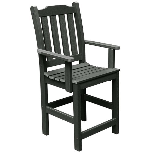 Lehigh Counter Height Outdoor Armchair - Patio Bar Stool with Weather-Resistant Design for Backyard, Deck, and Poolside Use