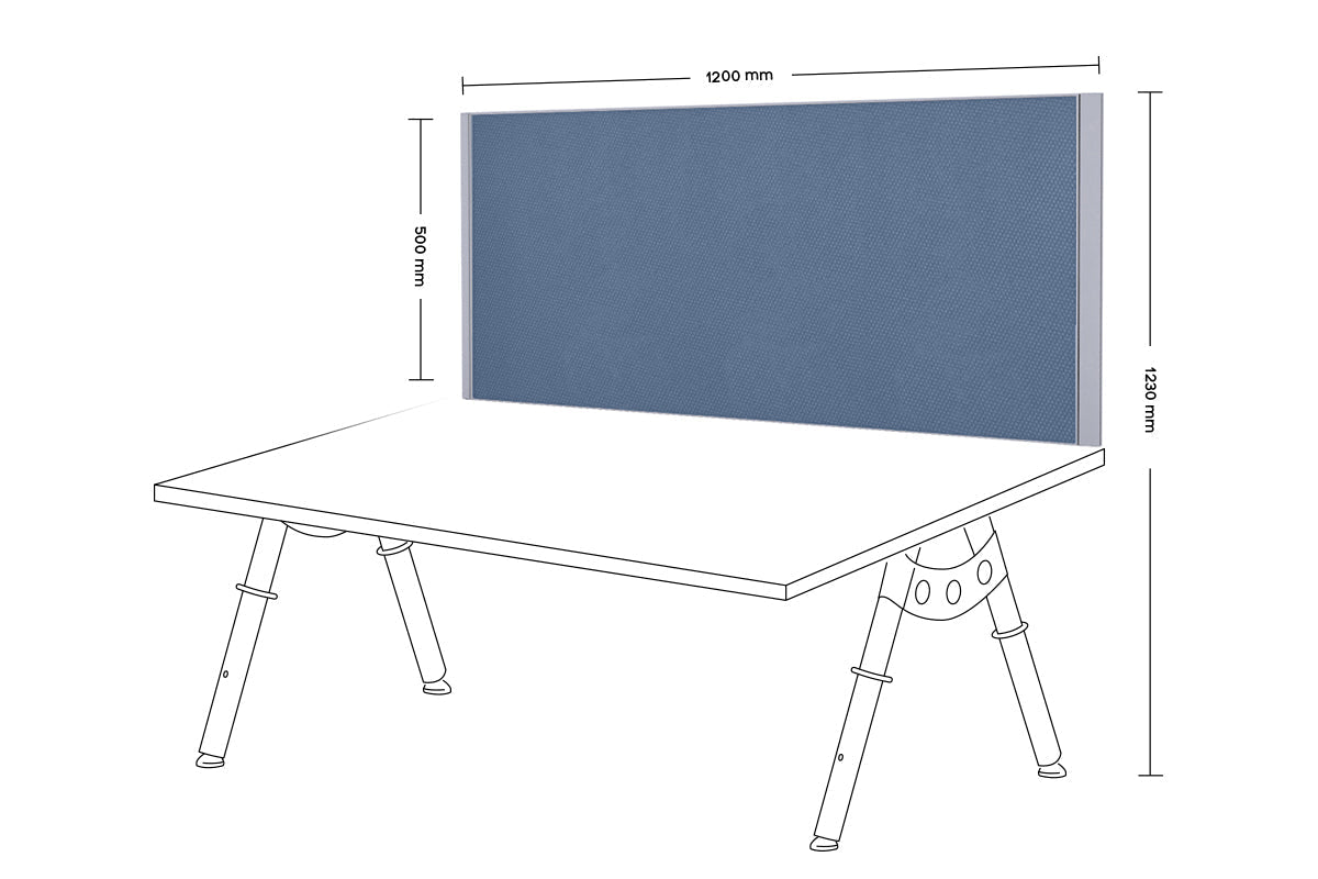 Silver Frame Desk Mounted Privacy Screen with Clamp Bracket - Perfect for Office, Home & Workspace Computer Monitor Privacy Protection