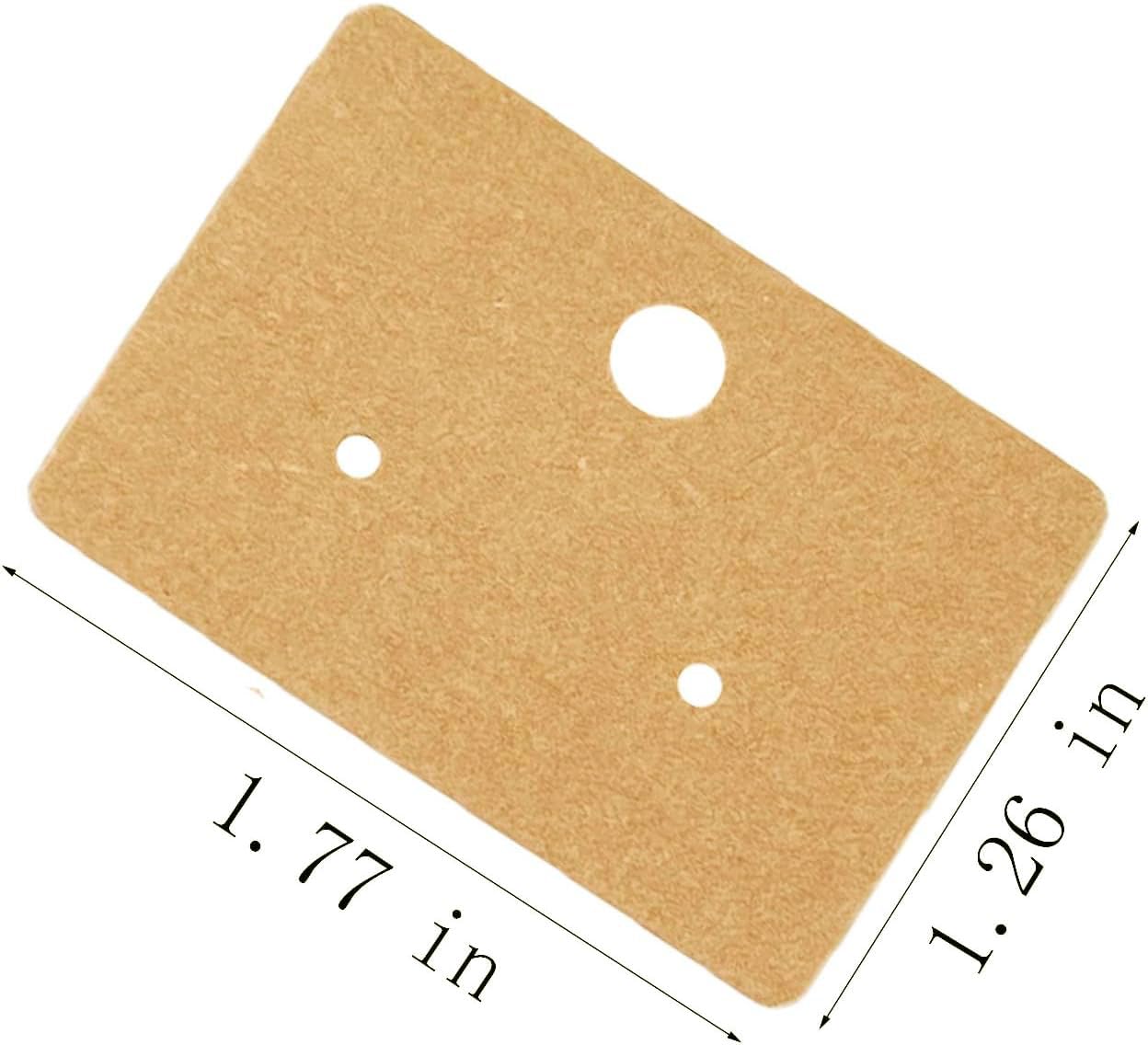 200 PCS Kraft Paper Earring Display Cards - Hanging Earring Holder for Jewelry Packaging & Retail (Brown) - Perfect for Boutiques, Craft Shows & Online Store Product Photography