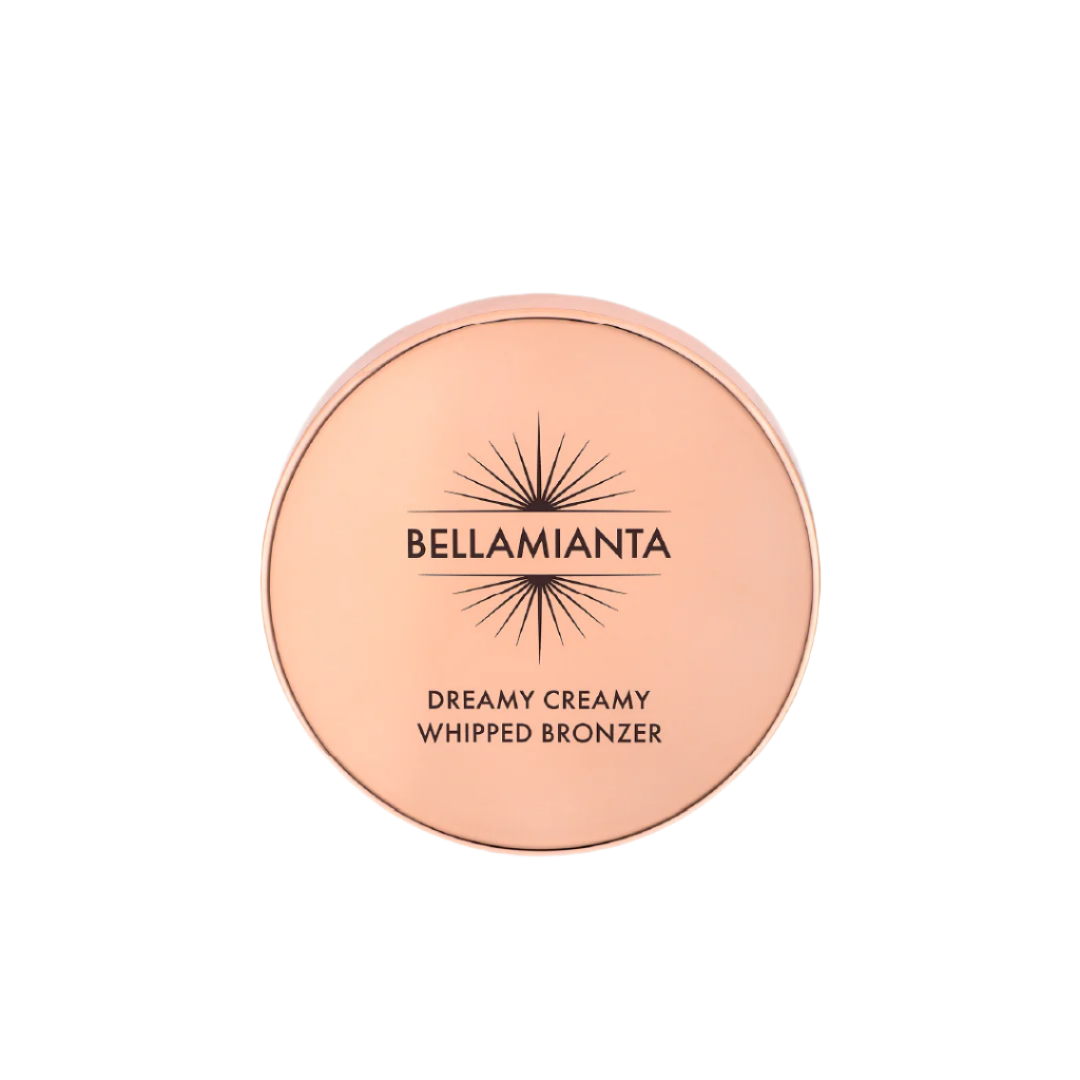 Bellamianta Dreamy Creamy Whipped Bronzer - Natural Sun-Kissed Glow for Face & Body | Vegan, Cruelty-Free Self-Tanning Mousse | Perfect for Beach Days, Vacations & Summer Glow