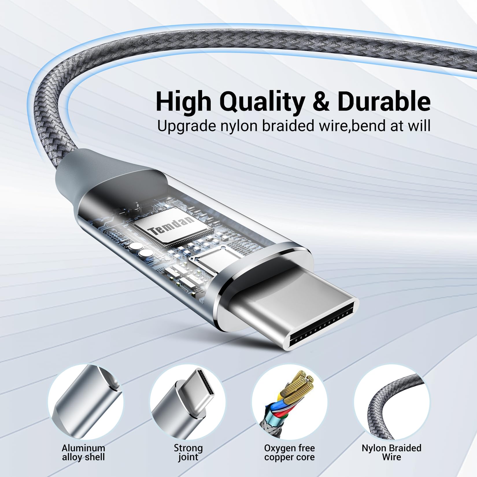 USB C to USB 3.0 Adapter - Thunderbolt 3 OTG Converter - Type C Male to USB Female - Compatible with iPhone 15/14/13/12 Pro Max, Samsung Galaxy S23/S22, Apple Watch - Silver Gray - Perfect for Data Transfer & Charging on Travel, Office & Home Use