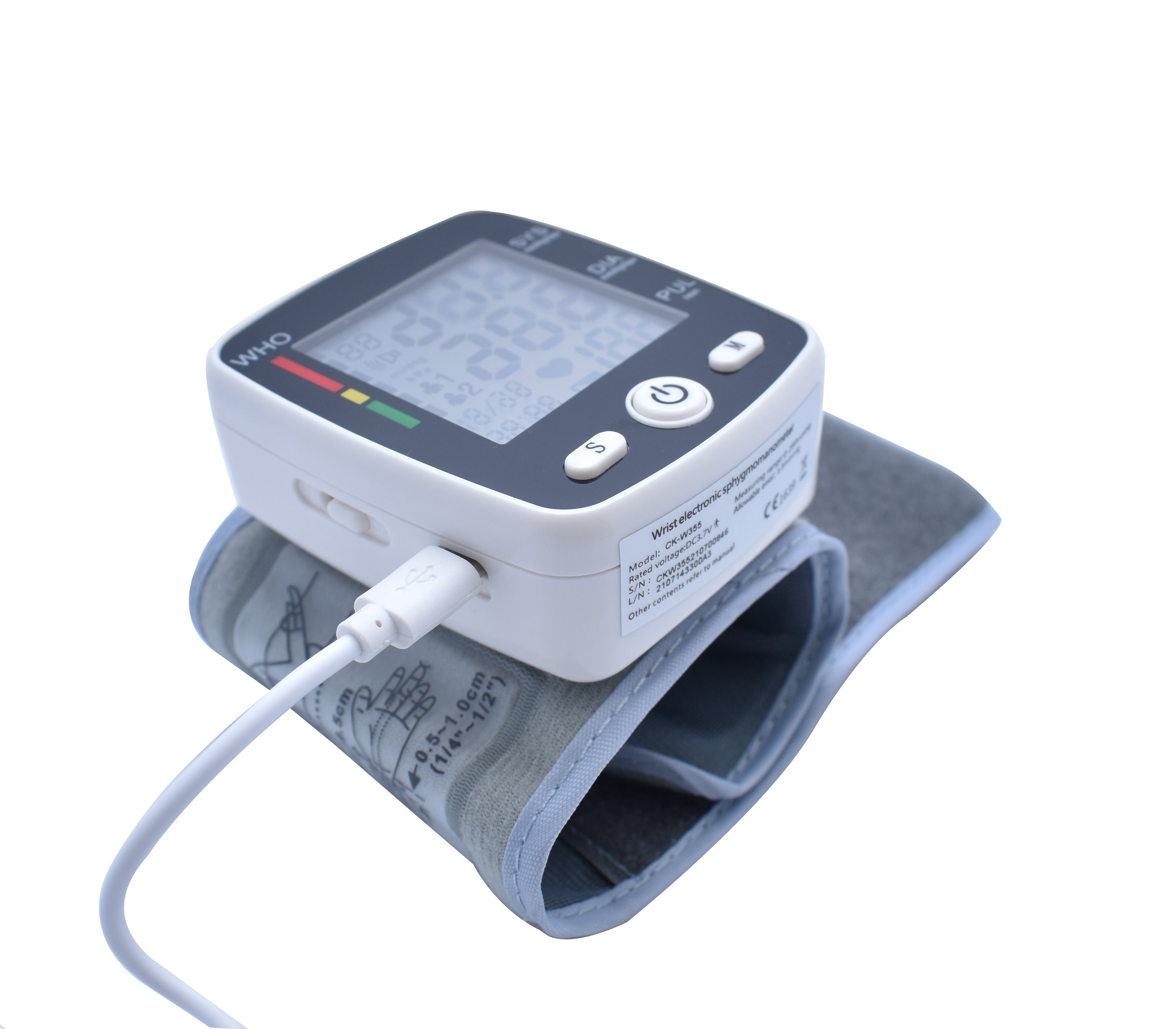 CK W355 Speech Digital Wrist Blood Pressure Monitor - Accurate & Portable BP Monitor for Home Use, Travel & Fitness Tracking