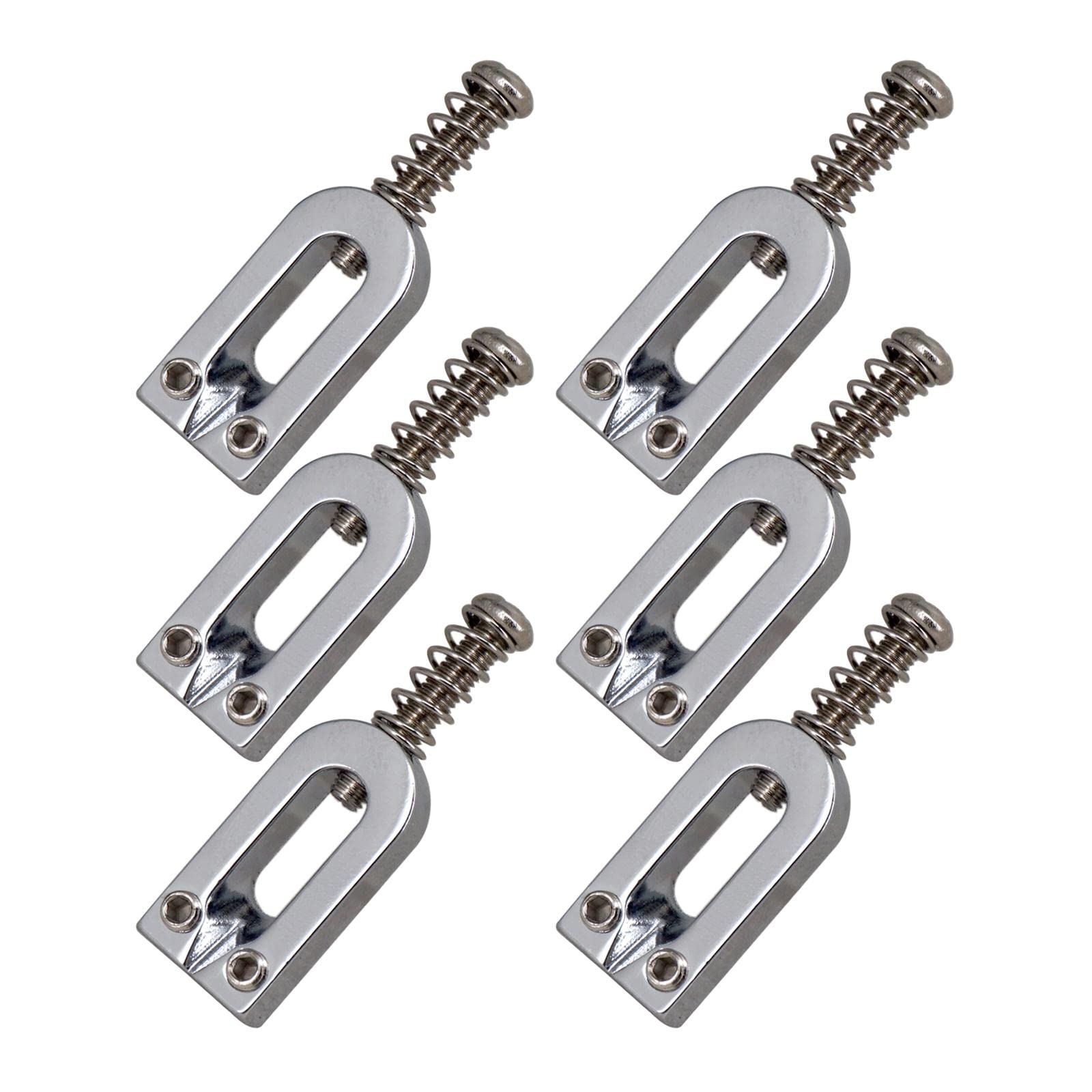 Premium YIJU Modern Guitar Saddles for Electric Bass & Guitar - High-Quality Bridge String Saddle Replacement Parts (Silver) - Perfect for Guitar Repair, Upgrades & Professional Performances