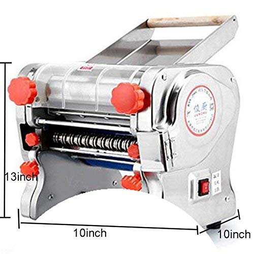 Hengwei 750W Automatic Electric Pasta Maker Machine - 110V Noodle Press with 18cm Width & 3mm/9mm Thickness - Perfect for Homemade Pasta, Ramen, and Italian Dishes