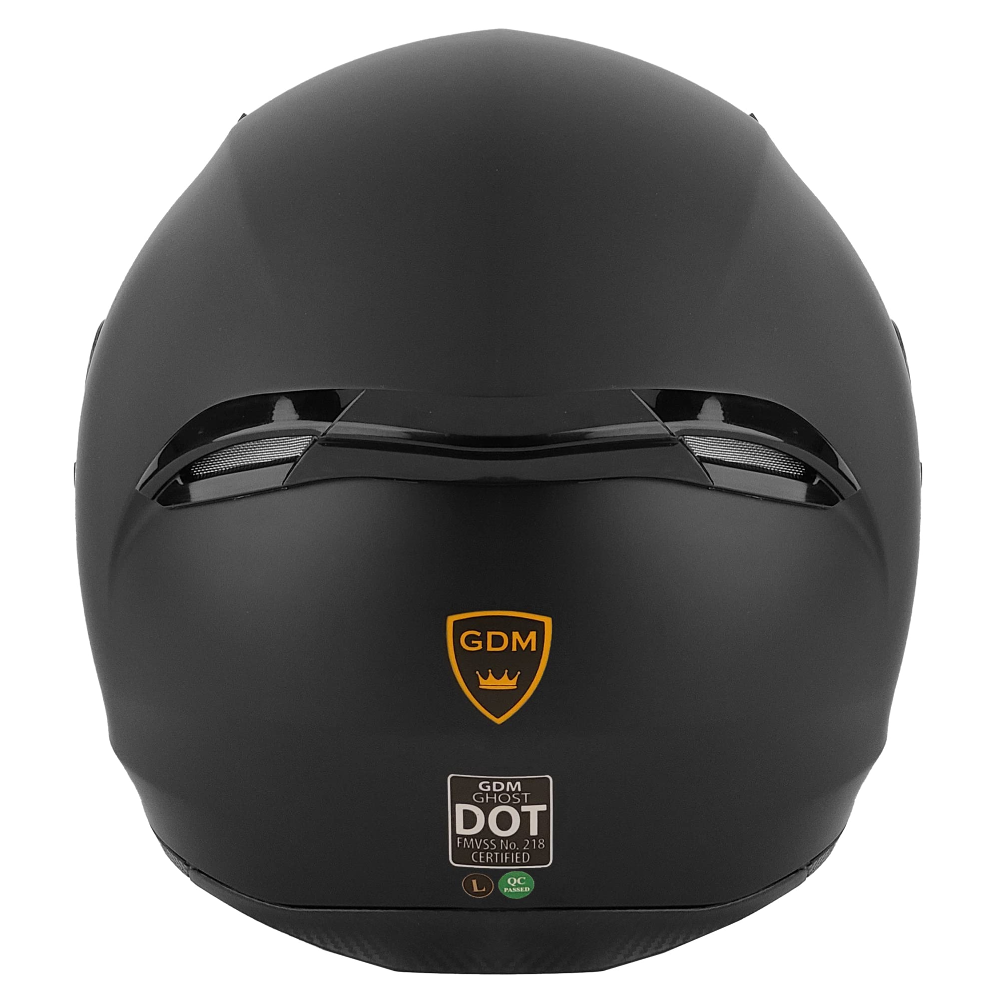 GDM Ghost Motorcycle Helmet Bluetooth Headset with Supersonic Audio - Wireless Intercom for Riders, Perfect for Group Riding & GPS Navigation