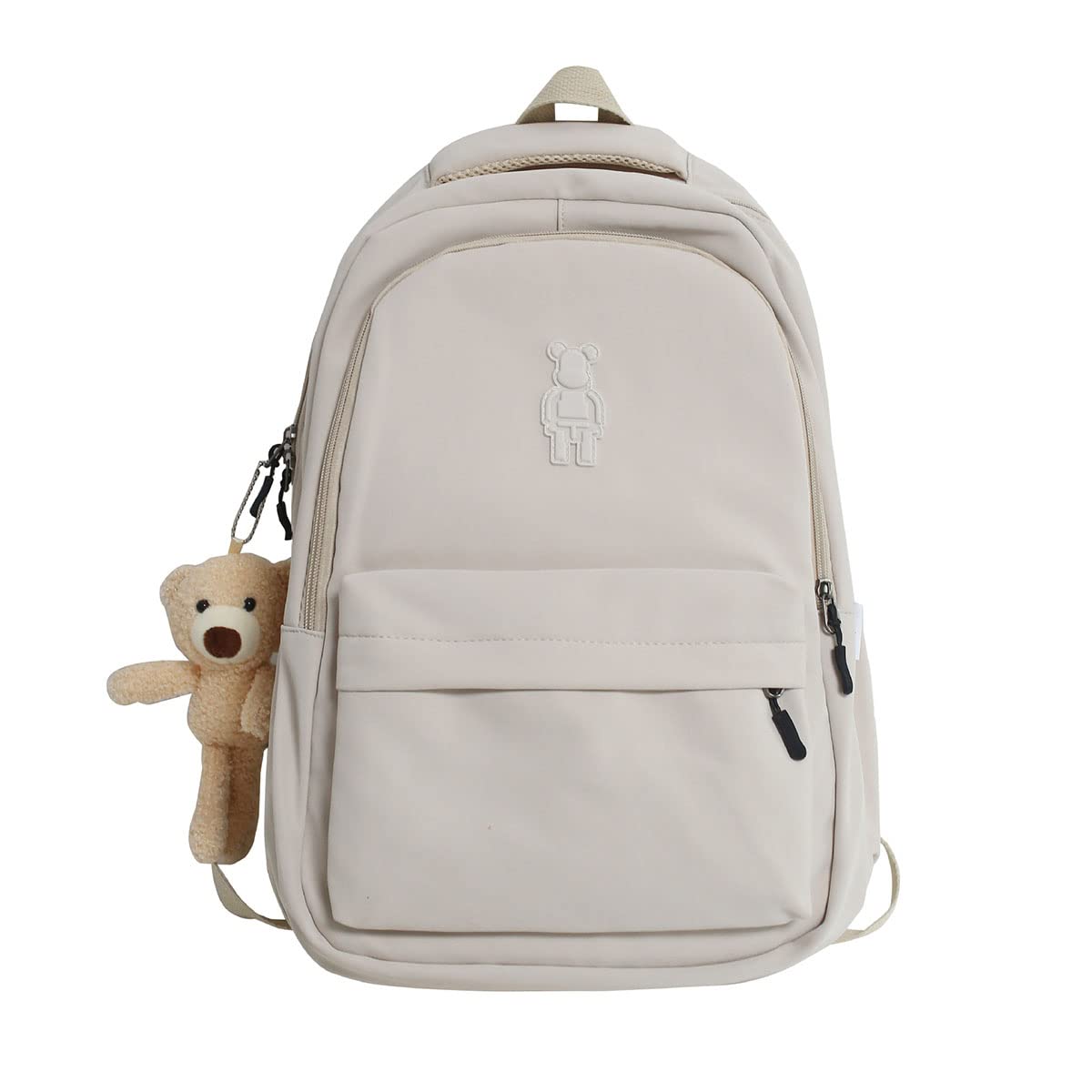 **Cute Plush Pendant Kawaii Backpack for Boys & Girls - Large Capacity Aesthetic School & Travel Backpack for Teens, Kids | Perfect for School, College, Day Trips & Outdoor Adventures**